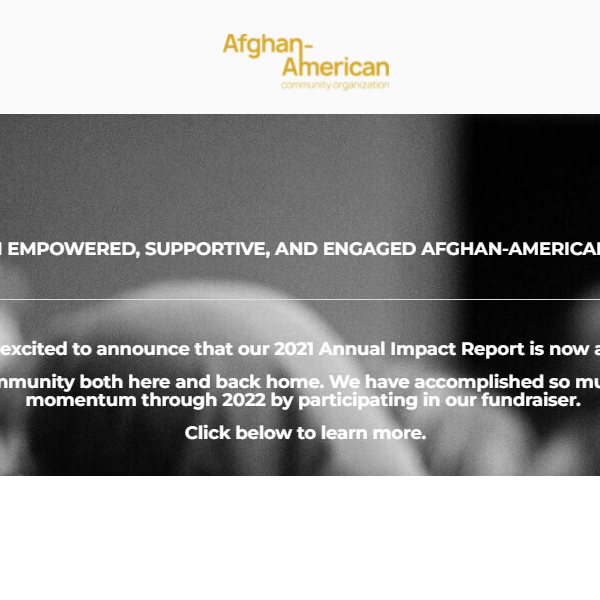Afghan Organization in California - Afghan-American Community Organization